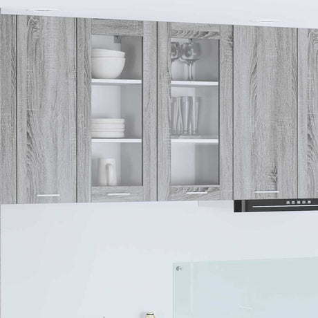 Vidaxl hangkast 2 st grijs sonoma bewerkt hout