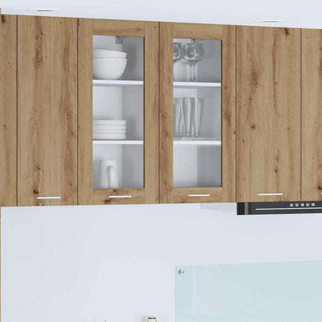 Vidaxl hangkast artisan eiken 40 x 31 x 80 cm bewerkt hout