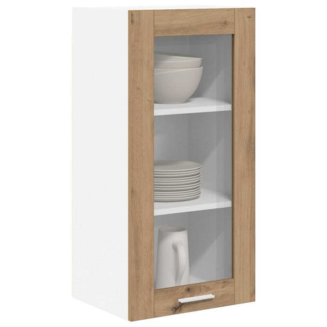 Vidaxl hangkast artisan eiken 40 x 31 x 80 cm bewerkt hout