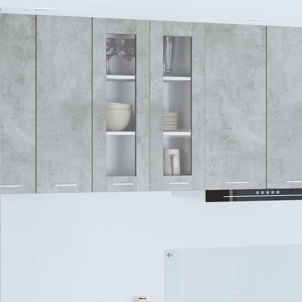 Vidaxl hangkast beton grijs 60 x 31 x 80 cm bewerkt hout