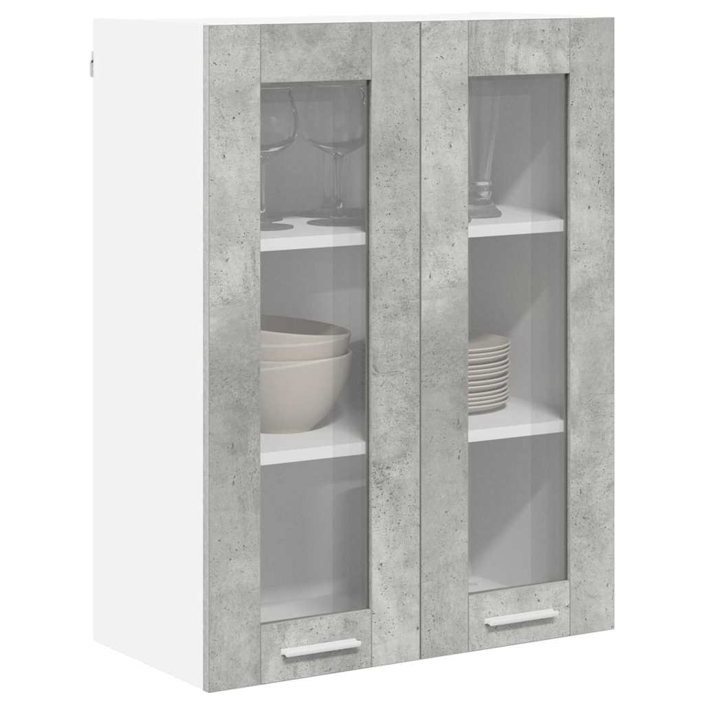 Vidaxl hangkast beton grijs 60 x 31 x 80 cm bewerkt hout