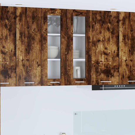 Vidaxl hangkast gerookt eiken 60 x 31 x 80 cm bewerkt hout