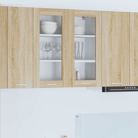 Vidaxl hangkast sonoma eiken 80 x 31 x 80 cm bewerkt hout