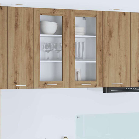Vidaxl hangkast artisan eiken 80 x 31 x 80 cm bewerkt hout