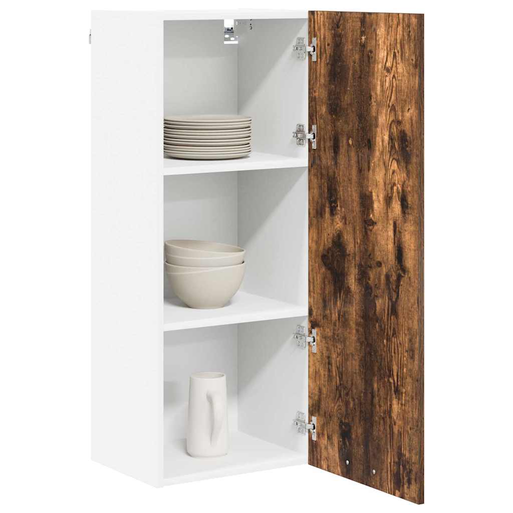 Vidaxl hangkast gerookt eiken 40 x 31 x 100 cm bewerkt hout