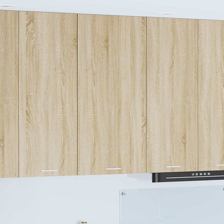 Vidaxl hangkast sonoma eik en wit 50 x 31 x 100 cm bewerkt hout