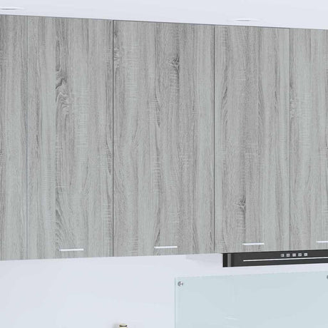 Vidaxl hangkast grijs sonoma en wit 50 x 31 x 100 cm bewerkt hout