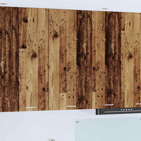Vidaxl hangkast oude hout en wit 50 x 31 x 100 cm bewerkt hout