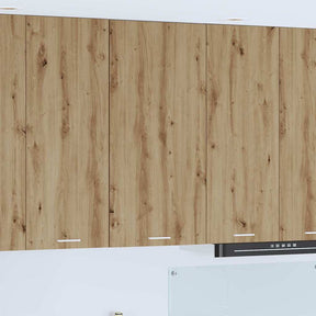 Vidaxl hangkast ambachtelijke eik en wit 50 x 31 x 100 cm bewerkt hout