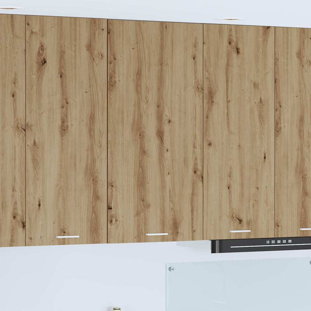 Vidaxl hangkast ambachtelijke eik en wit 50 x 31 x 100 cm bewerkt hout
