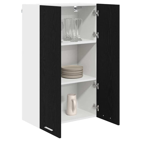 Vidaxl hangkast zwart eiken 60 x 31 x 100 cm bewerkt hout