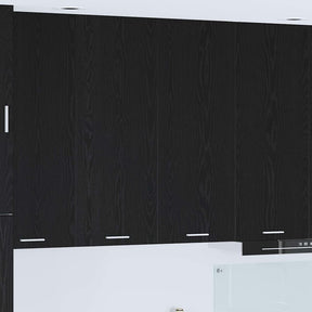 Vidaxl hangkast zwart eiken 80 x 31 x 100 cm bewerkt hout