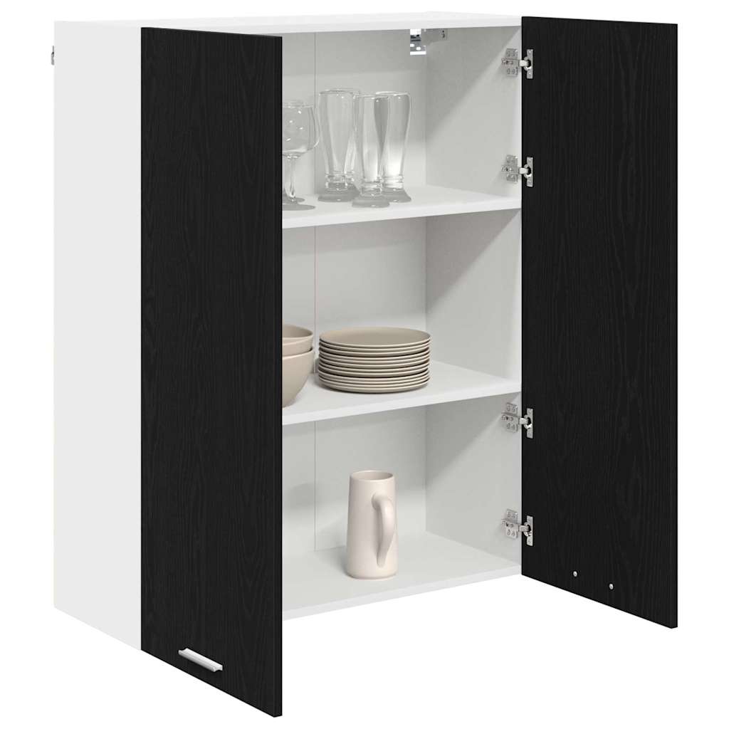 Vidaxl hangkast zwart eiken 80 x 31 x 100 cm bewerkt hout