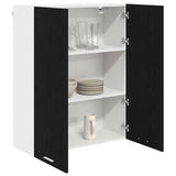 Vidaxl hangkast zwart eiken 80 x 31 x 100 cm bewerkt hout