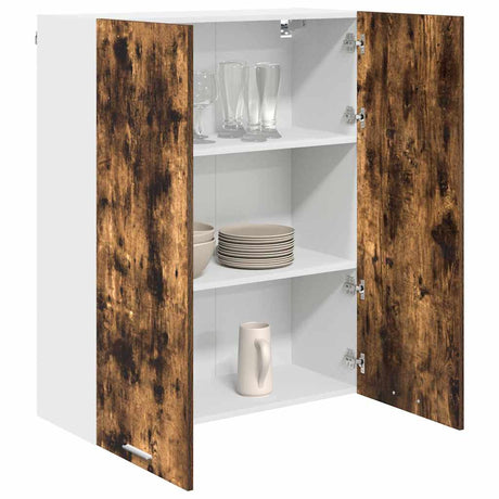 Vidaxl hangkast gerookt eiken 80 x 31 x 100 cm bewerkt hout