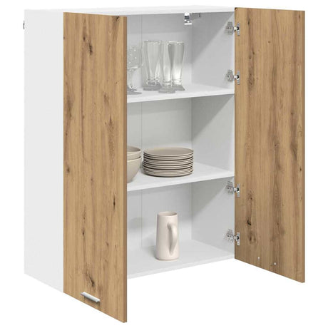 Vidaxl hangkast artisan eiken 80 x 31 x 100 cm bewerkt hout