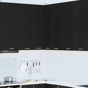 Vidaxl hangkast zwarte eik en wit 57 x 57 x 100 cm bewerkt hout
