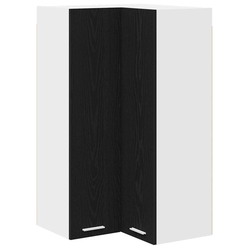 Vidaxl hangkast zwarte eik en wit 57 x 57 x 100 cm bewerkt hout