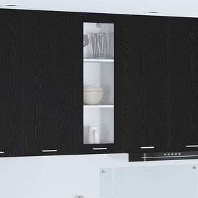 Vidaxl hangkast zwart eiken 40 x 31 x 100 cm bewerkt hout