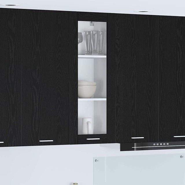 Vidaxl hangkast zwart eiken 40 x 31 x 100 cm bewerkt hout