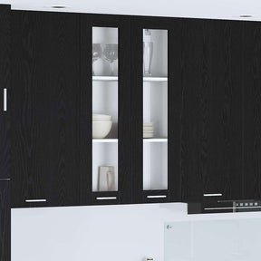 Vidaxl hangkast zwart eiken 60 x 31 x 100 cm bewerkt hout