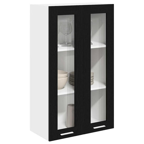 Vidaxl hangkast zwart eiken 60 x 31 x 100 cm bewerkt hout