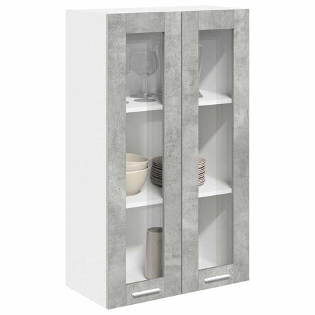 Vidaxl hangkast beton grijs 60 x 31 x 100 cm bewerkt hout