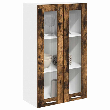 Vidaxl hangkast gerookt eiken 60 x 31 x 100 cm bewerkt hout