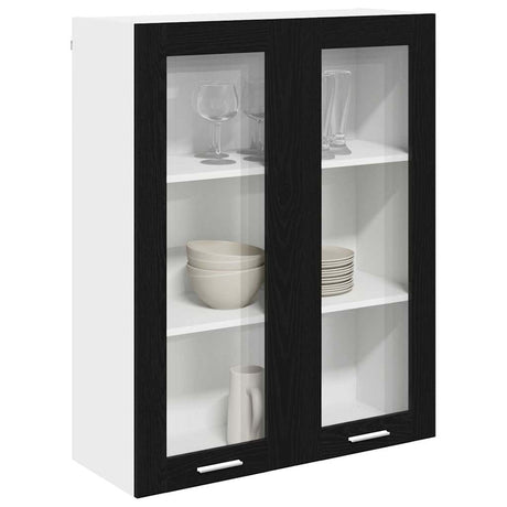 Vidaxl hangkast zwart eiken 80 x 31 x 100 cm bewerkt hout