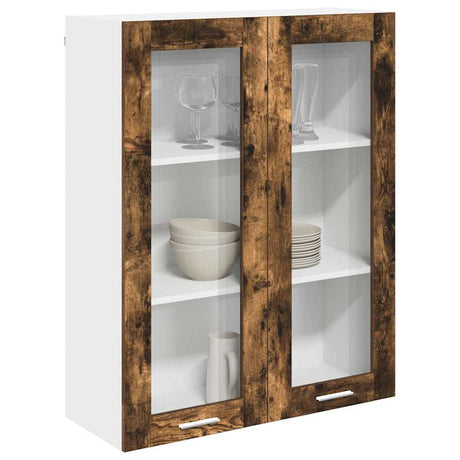 Vidaxl hangkast gerookt eiken 80 x 31 x 100 cm bewerkt hout
