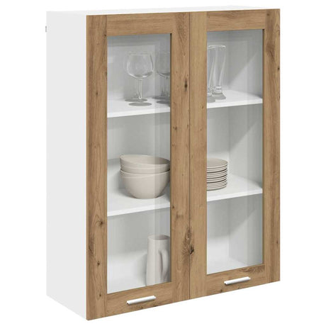 Vidaxl hangkast artisan eiken 80 x 31 x 100 cm bewerkt hout
