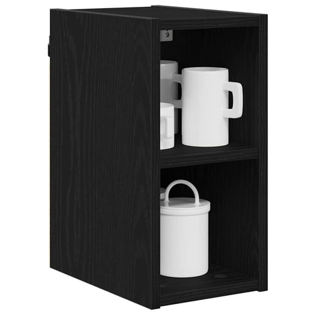 Vidaxl hangkast zwart eiken 20 x 29,5 x 40 cm bewerkt hout