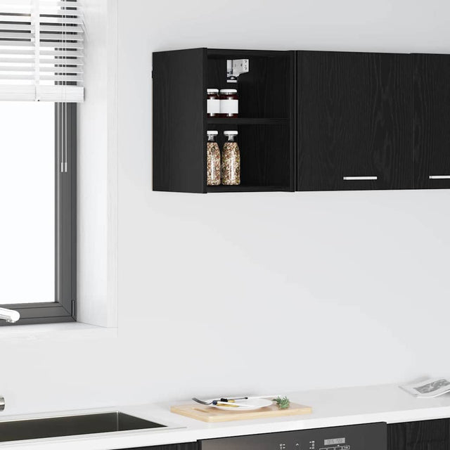 Vidaxl hangkast zwart eiken 30 x 29,5 x 40 cm bewerkt hout