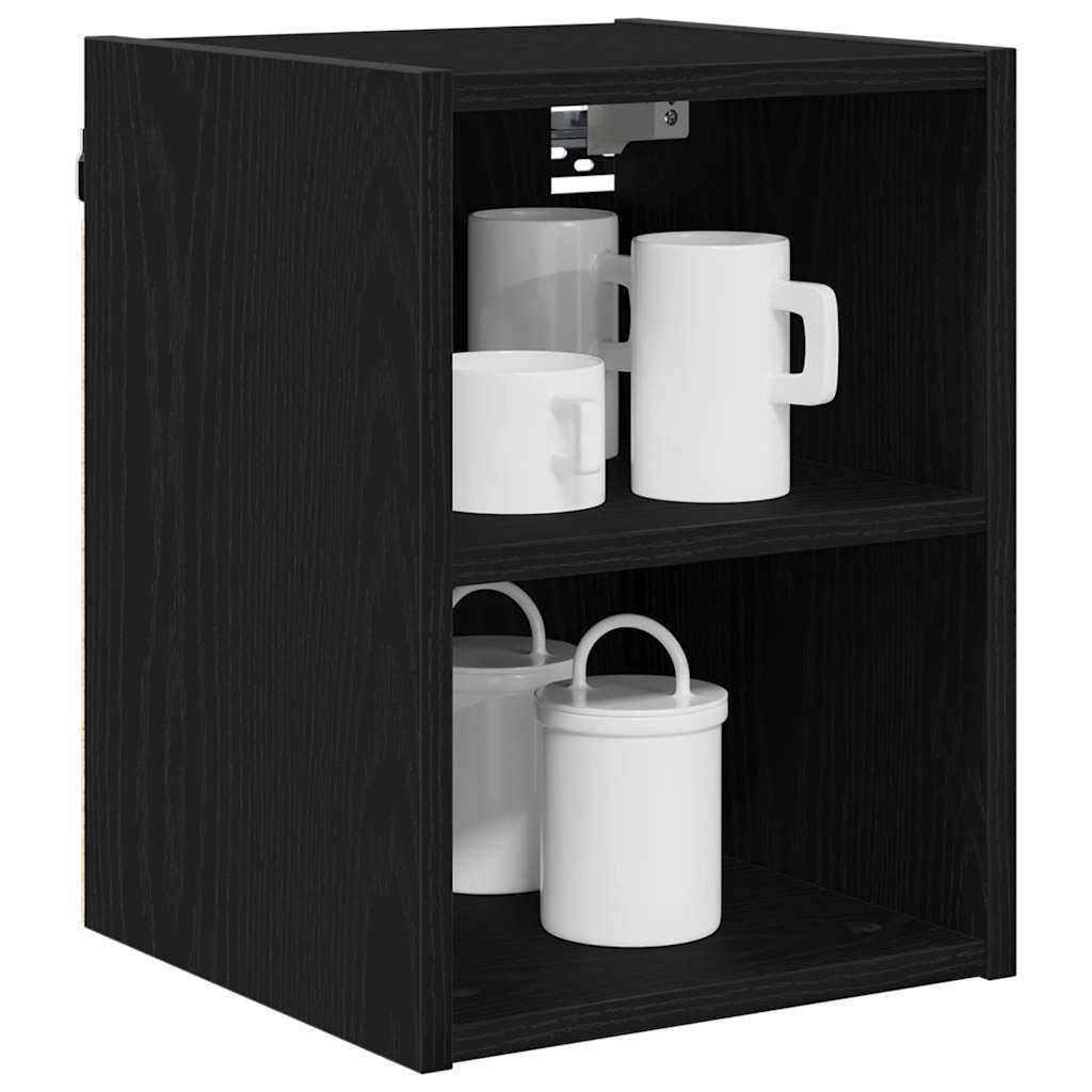 Vidaxl hangkast zwart eiken 30 x 29,5 x 40 cm bewerkt hout
