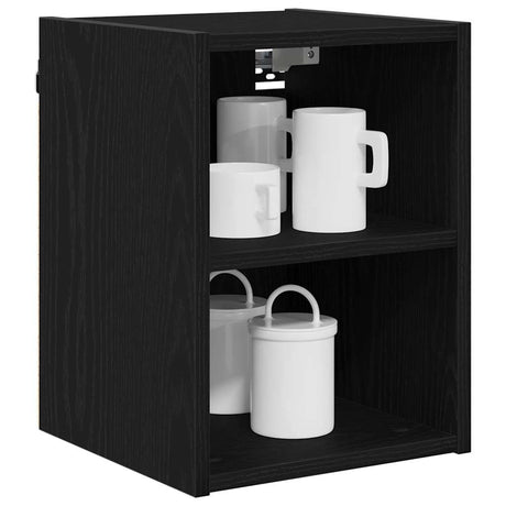 Vidaxl hangkast zwart eiken 30 x 29,5 x 40 cm bewerkt hout
