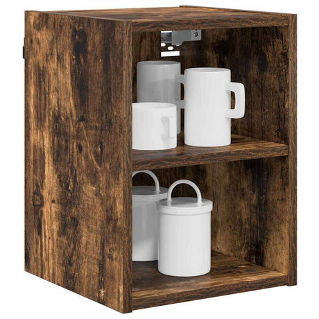 Vidaxl hangkast gerookt eiken 30 x 29,5 x 40 cm bewerkt hout