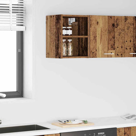 Vidaxl hangkast oudhout 30 x 29,5 x 40 cm bewerkt hout