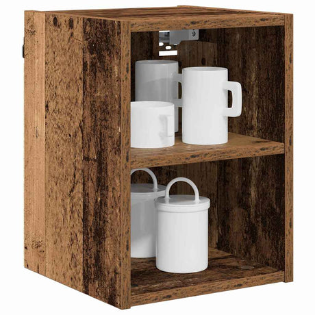 Vidaxl hangkast oudhout 30 x 29,5 x 40 cm bewerkt hout