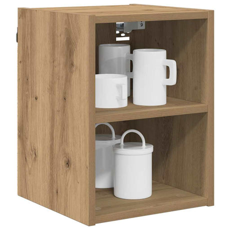 Vidaxl hangkast artisan eiken 30 x 29,5 x 40 cm bewerkt hout