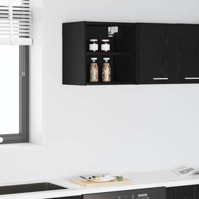 Vidaxl hangkast zwart eiken 40 x 29,5 x 40 cm bewerkt hout