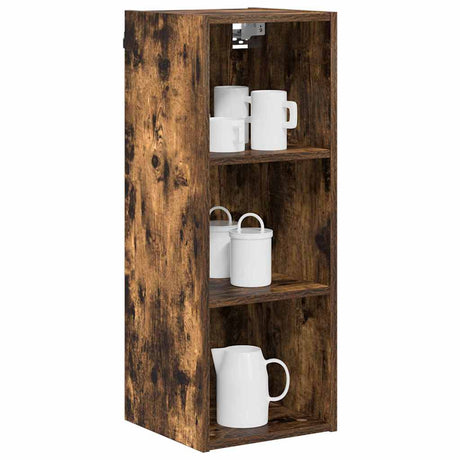 Vidaxl hangkast gerookt eiken 30 x 29,5 x 80 cm bewerkt hout