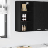 Vidaxl hangkast zwart eiken 40 x 29,5 x 80 cm bewerkt hout