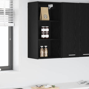 Vidaxl hangkast zwart eiken 40 x 29,5 x 80 cm bewerkt hout
