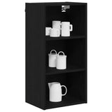 Vidaxl hangkast zwart eiken 40 x 29,5 x 80 cm bewerkt hout