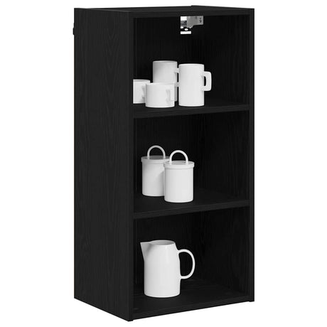 Vidaxl hangkast zwart eiken 40 x 29,5 x 80 cm bewerkt hout