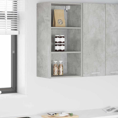 Vidaxl hangkast beton grijs 40 x 29,5 x 80 cm bewerkt hout