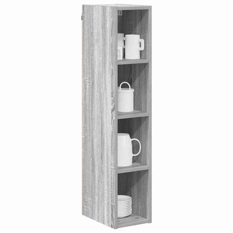 Vidaxl hangkast grijs sonoma 20 x 29,5 x 100 cm bewerkt hout