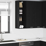 Vidaxl hangkast zwart eiken 30 x 29,5 x 100 cm bewerkt hout