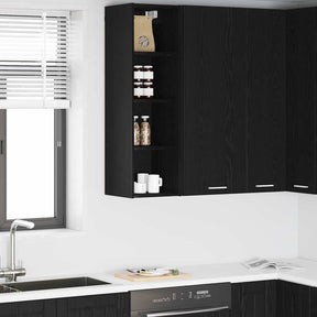 Vidaxl hangkast zwart eiken 30 x 29,5 x 100 cm bewerkt hout