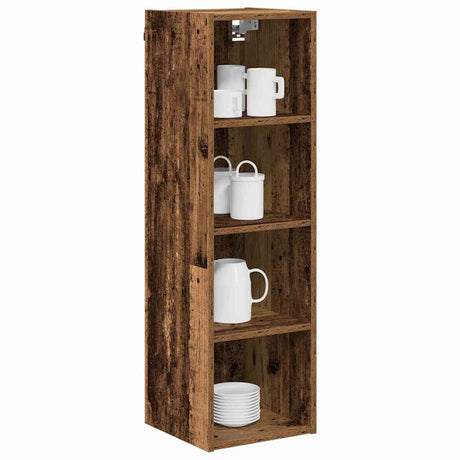 Vidaxl hangkast oudhout 30 x 29,5 x 100 cm bewerkt hout